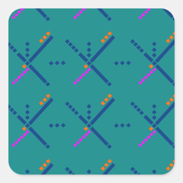 Sticker Carré Tapis de l'aéroport PDX Portland (Devant)