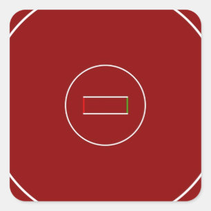 Sticker Carré Tapis de lutte