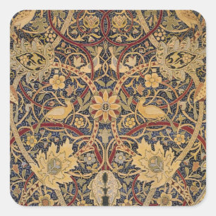 Sticker Carré Tapisserie Faux Bullerswood de William Morris