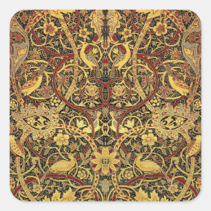 Sticker Carré Tapisserie Faux Bullerswood de William Morris
