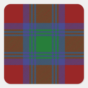 Sticker Carré Tartan de Lindsay de clan