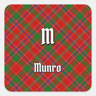 Sticker Carré Tartan du clan Munro