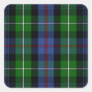 Sticker Carré Tartan du Mackenzie de clan