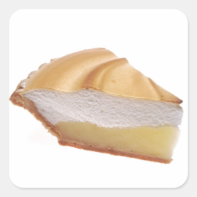 Sticker Carré Tarte au citron meringue (Devant)