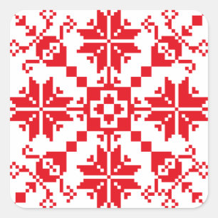 Sticker Carré Tartlau Rot