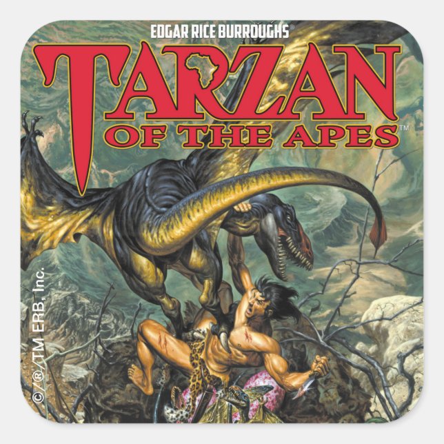 Sticker Carré Tarzan de l'autocollant Apes™ 3" (série de 6) (Devant)