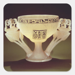 Sticker Carré Tasse à boire sous forme d'une demi-ouverture