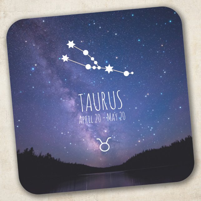 Sticker Carré Taurus | Constellation Zodiaque personnalisée (Créateur téléchargé)
