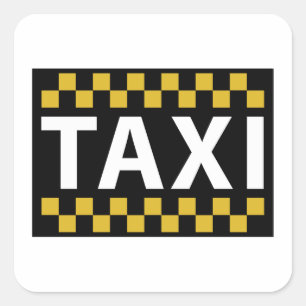 Sticker Carré Taxi