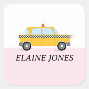 STICKER CARRÉ TAXI NYC