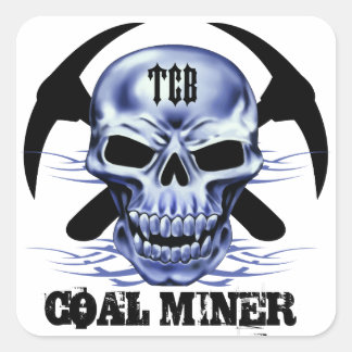 STICKER CARRÉ TCB SKULL