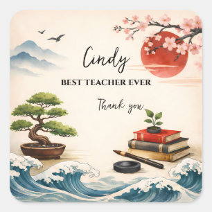 Sticker Carré Teacher Thank You Gift   End of School Year