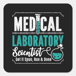 Sticker Carré Technicien de laboratoire Médicale