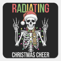 Technicien en radiologie de Noël Santa Skeleton Xr