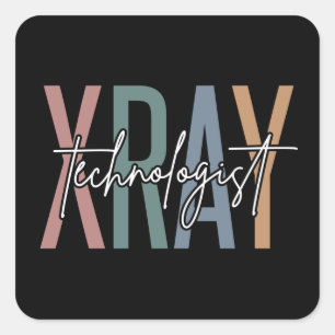 Sticker Carré Technologue en radiographie de Xray Tech Cadeaux m