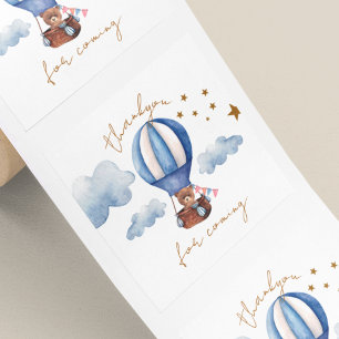 Sticker Carré Teddy Bear Merci D'Être Venu