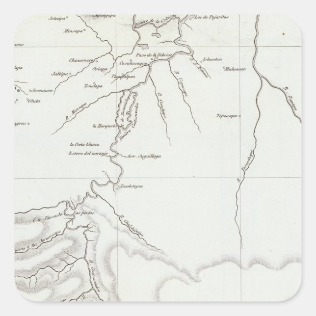 Sticker Carré Tehuantepec, Mexique (Devant)