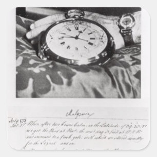 Sticker Carré Télécopieur du Chronomètre de poche