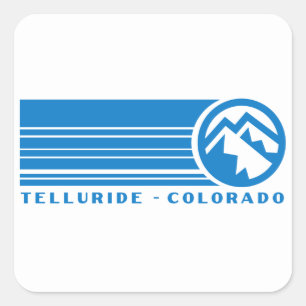 Sticker Carré Telluride Ski Colorado