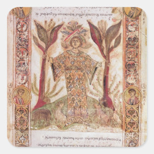 Sticker Carré Tellus, de Exultet I, c.1030