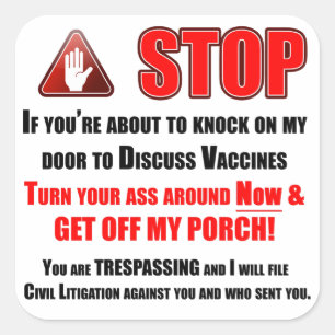 Sticker Carré Témoins JoHoVaxx