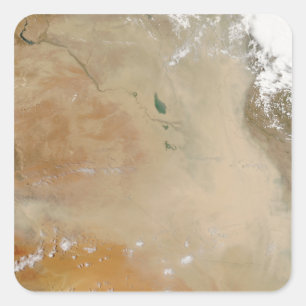 Sticker Carré Tempête de poussière au Moyen-Orient