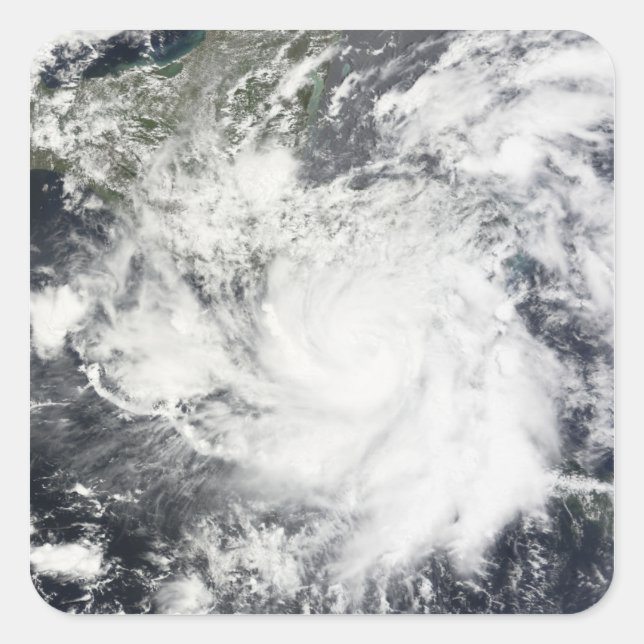 Sticker Carré Tempête tropicale Alma (Devant)