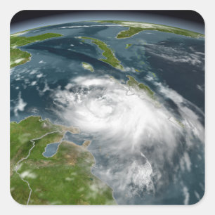Sticker Carré Tempête tropicale Dennis