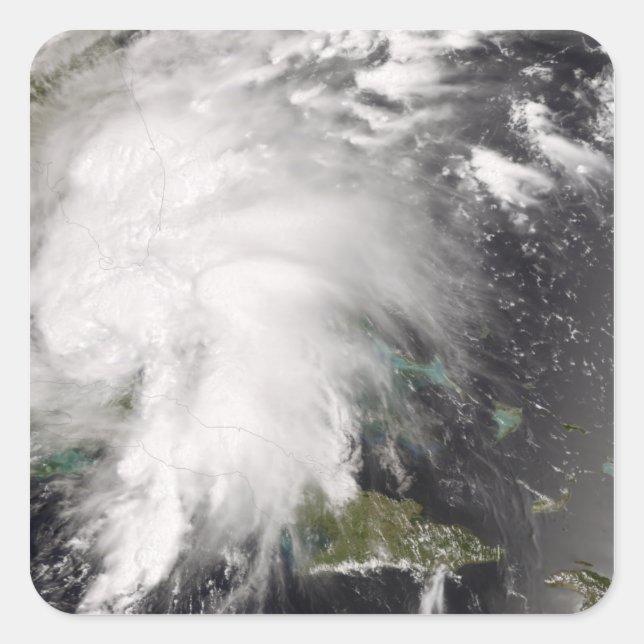 Sticker Carré Tempête tropicale Fay 5 (Devant)