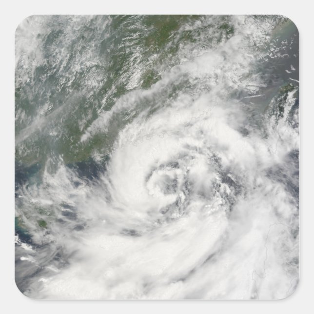 Sticker Carré Tempête tropicale Kammuri (Devant)