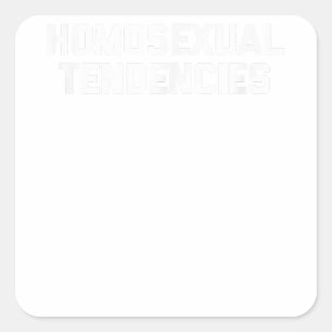 Sticker Carré Tendances homosexuelles Gay pride amusant LGBTQ+ G