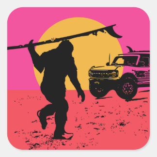 Sticker Carré Tenez vos chevaux en sas