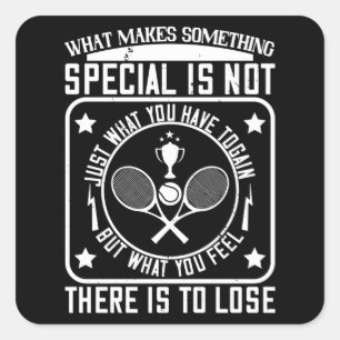 Sticker Carré Tennis - Ce Qui Fait Quelque Chose De Spécial