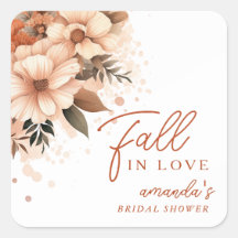 Terracotta Floral Automnal Amour Mariage