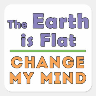 Sticker Carré Terre plate