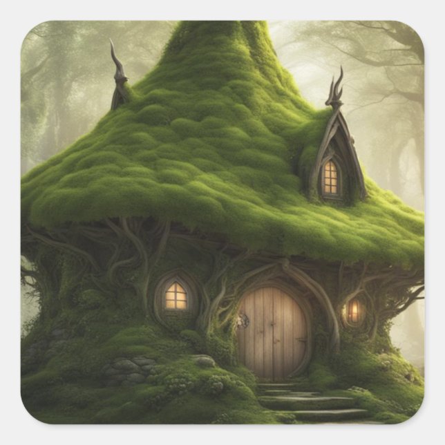 Sticker Carré Terres Imaginaires (Devant)