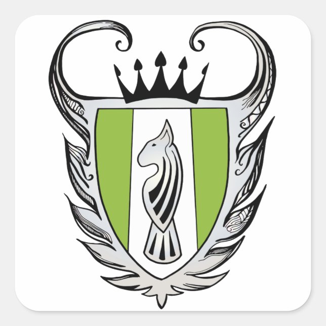 Sticker Carré Terrier royal (Devant)