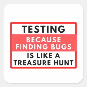 Sticker Carré Test de la chasse