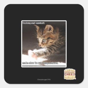 Sticker Carré Test de owt sunbaff