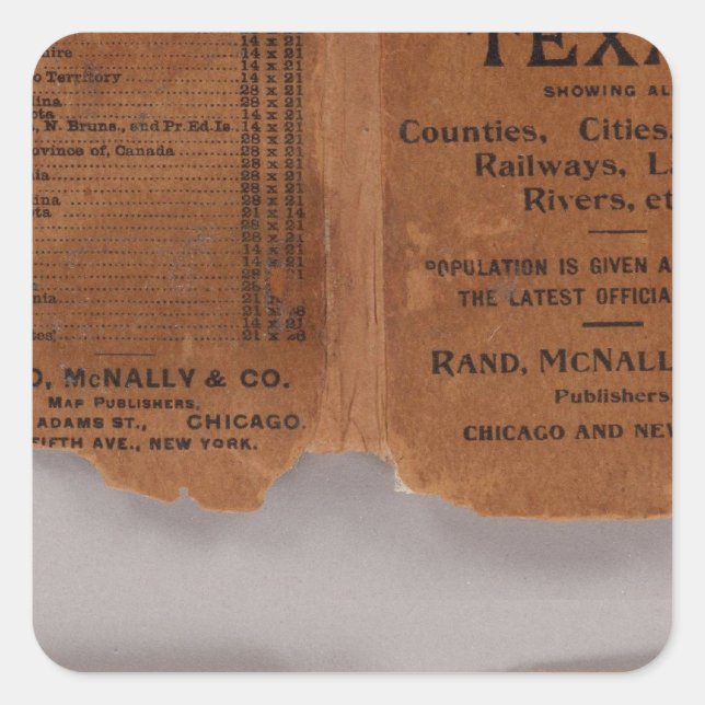 Sticker Carré Texas 5 (Devant)