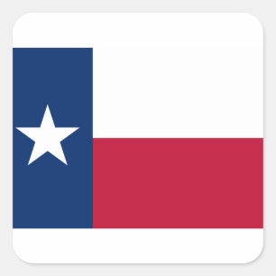 Sticker Carré Texas Flag - Texan Pride