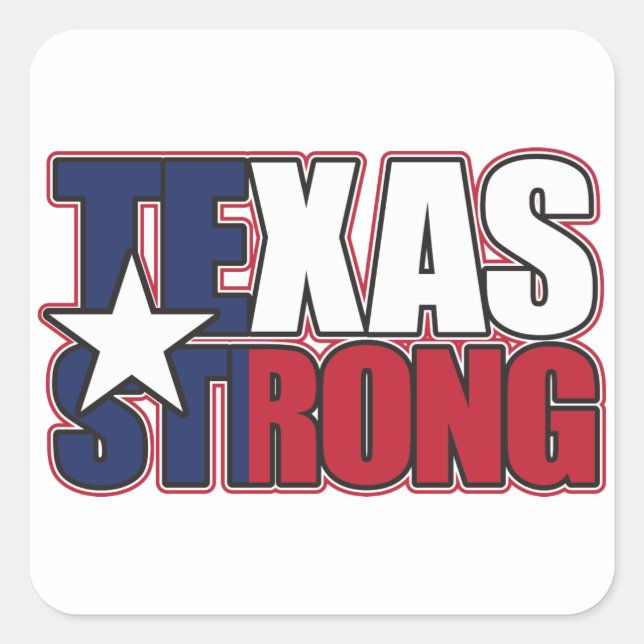 Sticker Carré Texas-Strong (Devant)