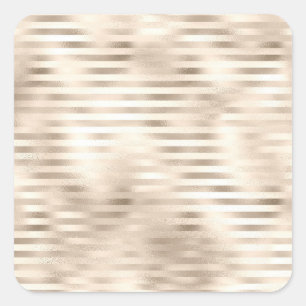 Sticker Carré Texte do-it-yourself Modèle vierge, Bandes d'or