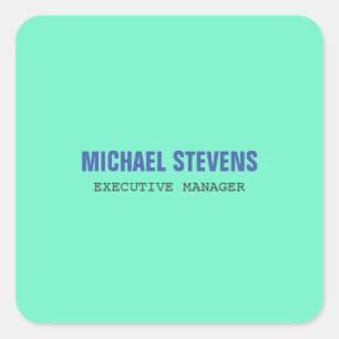 Sticker Carré Texte gras élégant professionnel