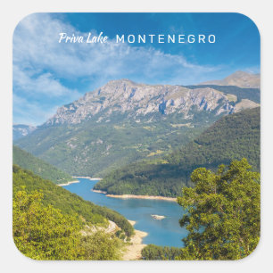 Sticker Carré Texte personnalisé Monténégro