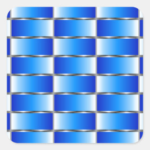 Sticker Carré Texture ondulée en métal