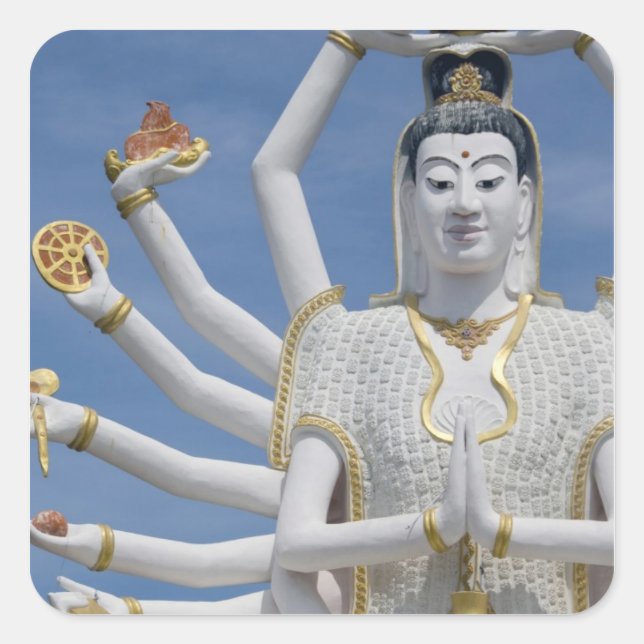 Sticker Carré Thaïlande, Ko Samui (aussi connu sous le nom de Ko (Devant)