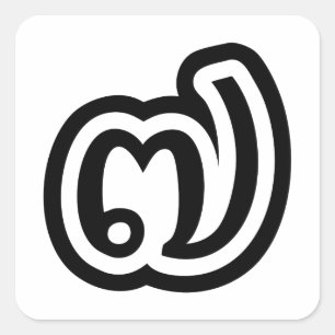 Sticker Carré Thaïlande Numéro 7 / Sept / ๗ (Jed/Chet) Thai