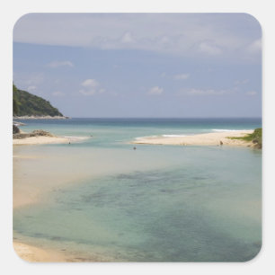 Sticker Carré Thaïlande, Phuket, plage de Nai Harn.