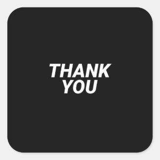 Sticker Carré Thank
